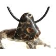 Turitella-Jaspis Trommelstein gebohrt - Sonderqualität - ca. 2,6 cm x 2,4 cm x 1,3 cm (ES)