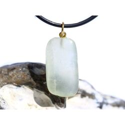 Calcit gr�n Scheibenstein / Schmuckstein Anh�nger �se Schmuckdose - Sonderqualit�t - ca. 3,4 cm x 1,4 cm x 0,6 cm