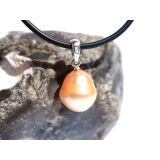 Perle (Süßwasserperle) apricot - Anhänger...