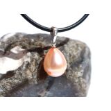Perle (Süßwasserperle) apricot - Anhänger...