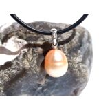 Perle (Süßwasserperle) apricot - Anhänger...