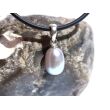 Perle (Süßwasserperle) silber - Anhänger Silberöse Schmuckdose - Sonderqualität - ca. 1,9 cm x 0,8 cm x 0,8 cm