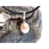 Perle (Süßwasserperle) apricot - Anhänger...