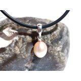 Perle (Süßwasserperle) apricot - Anhänger...