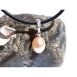 Perle (Süßwasserperle) apricot - Anhänger...
