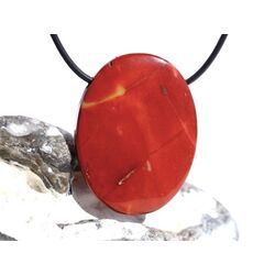 Mookait XXL Schmuckstein Cabochon / Scheibenstein gebohrt - Sonderqualit�t - ca. 4,1 cm x 3,1 cm x 0,9 cm