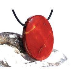 Mookait XXL Schmuckstein Cabochon / Scheibenstein gebohrt - Sonderqualit�t - ca. 4,1 cm x 3,1 cm x 0,9 cm