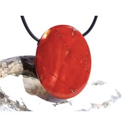 Mookait XXL Schmuckstein Cabochon / Scheibenstein gebohrt - Sonderqualit�t - ca. 4,1 cm x 3,1 cm x 0,9 cm