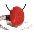 Mookait XXL Schmuckstein Cabochon / Scheibenstein gebohrt - Sonderqualität - ca. 4,1 cm x 3,1 cm x 0,9 cm