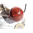Brekzien-Jaspis XXL Kugel Schmuckstein gebohrt - Sonderqualität - ca. 3,8 cm