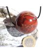 Brekzien-Jaspis XXL Kugel Schmuckstein gebohrt - Sonderqualität - ca. 3,8 cm