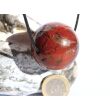 Brekzien-Jaspis XXL Kugel Schmuckstein gebohrt - Sonderqualität - ca. 3,8 cm