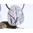 Turmalinquarz XXL Schmuckstein / Trommelstein gebohrt - AA-Sonderqualität - ca. 3,8 cm x 3 cm x 2 cm