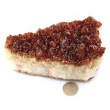 Citrin (gebr.) Kristallstufe - ca. 15 cm x 10 cm x 4,7 cm