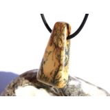 Opalith XL Schmuckstein / Scheibenstein gebohrt - AA-Sonderqualität - Handarbeit - ca. 3,5 cm x 1,8 cm x 0,8 cm