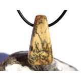 Opalith XL Schmuckstein / Scheibenstein gebohrt - AA-Sonderqualität - Handarbeit - ca. 3,5 cm x 1,8 cm x 0,8 cm