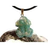 Moosachat grn Frosch Anhnger se - ca. 2,9 cm x 1,8 cm...