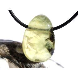 Prehnit grn Trommelsteine gebohrt - Sonderqualitt - ca. 2,7 - 3,1 cm / ca. -15 g/St