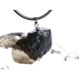 Tektit Rohstein Anhänger Silberöse - Sonderqualität - ca. 2,7 cm x 1,8 cm x 1,7 cm