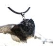 Tektit Rohstein Anhänger Silberöse - Sonderqualität - ca. 2,7 cm x 1,8 cm x 1,7 cm