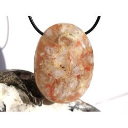 Blumenachat XXXL Schmuckstein Cabochon gebohrt - Sonderqualitt - ca. 5 cm x 3,7 cm x 1,4 cm