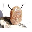 Blumenachat XXXL Schmuckstein Cabochon gebohrt - Sonderqualität - ca. 5 cm x 3,7 cm x 1,4 cm