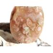 Blumenachat XXXL Schmuckstein Cabochon gebohrt - Sonderqualität - ca. 5 cm x 3,7 cm x 1,4 cm