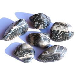 Achat grau (Ashburton Achat) Trommelsteine - Sonderqualitt - ca. 3 - 4 cm / ca. 14-17 g/St (Fairer Handel / GKS)