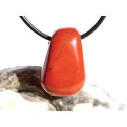 Jaspis rot Schmuckstein gebohrt - Sonderqualität - ca. 2,6 cm x 1,8 cm x 1,3 cm