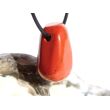Jaspis rot Schmuckstein gebohrt - Sonderqualität - ca. 2,6 cm x 1,8 cm x 1,3 cm
