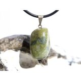 Serpentin Trommelstein Anhänger Öse - ca. 2,9...