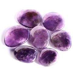 Amethyst dunkel XL Scheibensteine - sch�ne Qualit�t - ca. 3,3 - 3,9 cm / ca. 20-25 g/St