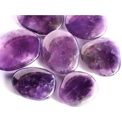 Amethyst dunkel XL Scheibensteine - sch�ne Qualit�t - ca. 3,3 - 3,9 cm / ca. 20-25 g/St