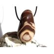 Cappuchino-Jaspis XXXL Trommelstein gebohrt - Sonderqualität - ca. 5 cm x 3,1 cm x 1,8 cm