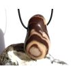 Cappuchino-Jaspis XXXL Trommelstein gebohrt - Sonderqualität - ca. 5 cm x 3,1 cm x 1,8 cm