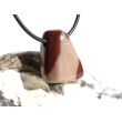 Cappuchino-Jaspis Schmuckstein / Trommelstein gebohrt - Sonderqualität - ca. 2,5 cm x 1,9 cm x 1,3 cm
