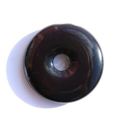 Regenbogenobsidian Donut Edelstein 40 mm (8,5 mm stark) - Sonderqualitt - Sonderpreis wg. Makel -