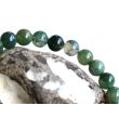 Moosachat grün (Chalcedon) Armband / Kugelarmband - Kugel 8 mm - ca. 18 cm