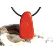 Jaspis rot Schmuckstein gebohrt - Sonderqualität - ca. 2,9 cm x 1,6 cm x 1,4 cm - Sonderpreis wg. Makel -