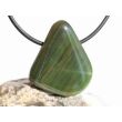 Chalcedon grün Trommelstein / Schmuckstein gebohrt - Sonderqualität - ca. 3 cm x 2,5 cm x 1,3 cm