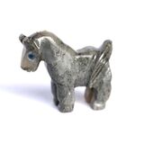 Speckstein Pferd (Steatit, Talk) - ca. 3,7 cm x 3,2 cm x...