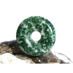 Prasem Afrkanische Jade Donut 25 mm (5,5 mm stark)