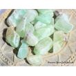 Calcit grün Wassersteine-Sonderqualität / Rohsteine extra angetrommelt - ca. 50 g