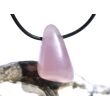 Lavendelquarz (Chalcedon) Trommelstein / Schmuckstein gebohrt - Sonderqualität - ca. 3 cm x 1,8 cm x 1,8 cm