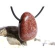 Porzellanit (Blumenjaspis) Trommelstein gebohrt - Sonderqualität - ca. 2,9 cm x 2,2 cm x 1,1 cm