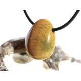 Ozeanachat Trommelstein gebohrt (Ozeanchalcedon /...