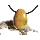 Ozeanachat Trommelstein gebohrt (Ozeanchalcedon /...