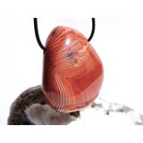 Karneolachat natur Trommelstein (Carneol) -...