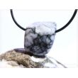 Pinolith (Pinolit / Eisblumen-Magnesit) Trommelstein gebohrt - Sonderqualität - ca. 2,3 cm x 1,9 cm x 1,2 cm