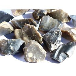 Flint (Feuerstein / Hornstein) Rohsteine - Sonderqualit�t - ca. 50 g - Restbestand -